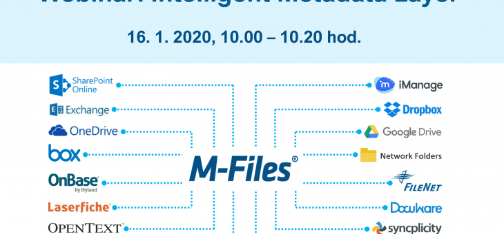Webinar: Intelligent Metadata Layer, 16. 1. 2020