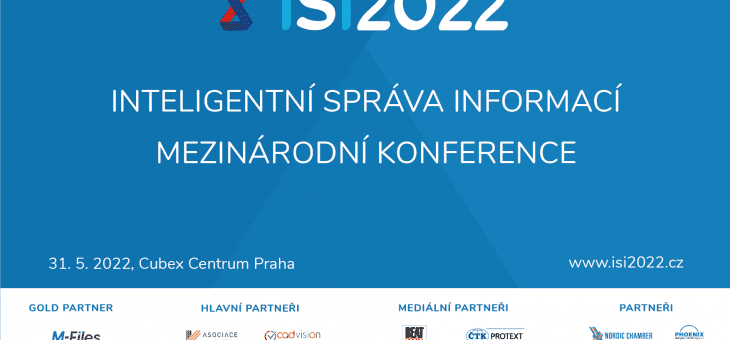 Mezinárodní konference ISI 2022: Inteligentní správa informací se blíží!