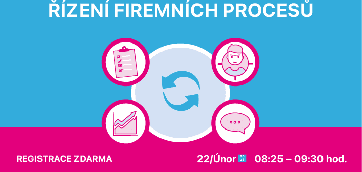 ICT snídaně: Řízení firemních procesů, 22. 2. 2023, 8:25 – 9:30, Praha