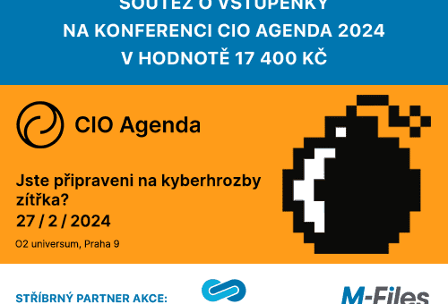 Soutěž o vstupenky na konferenci CIO Agenda 2024 v hodnotě 17 400 Kč